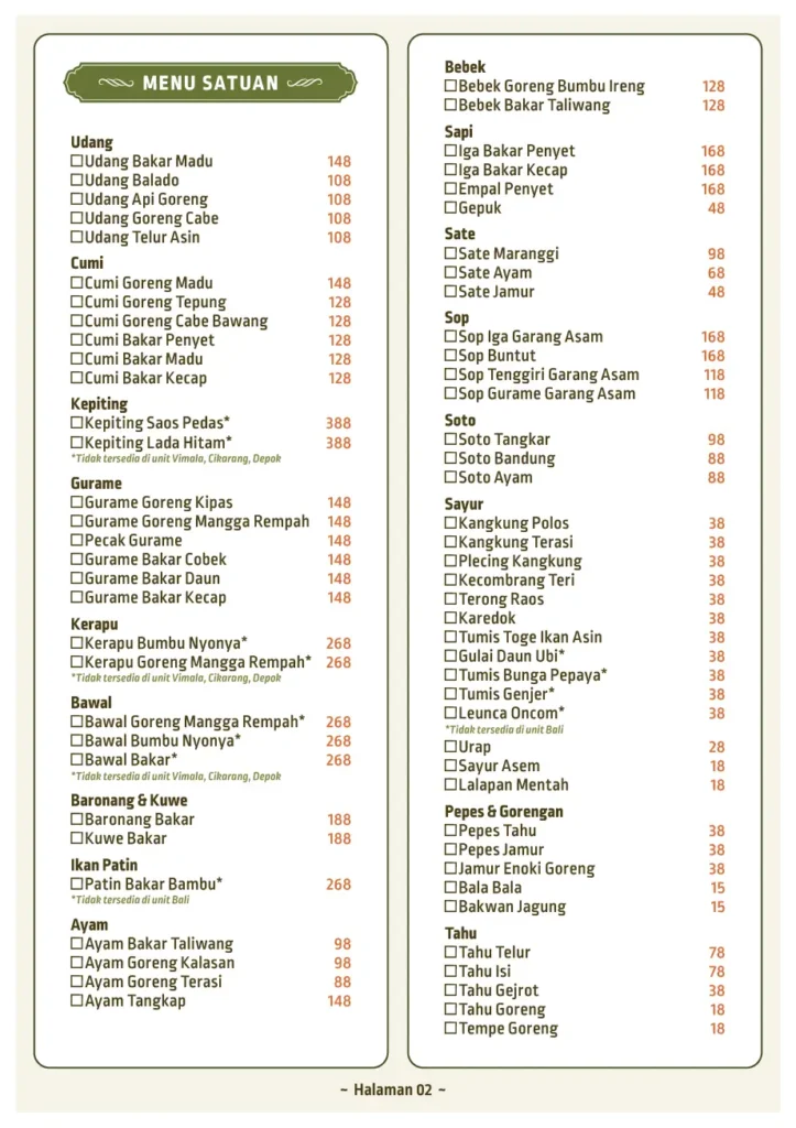 Amanaia daftar menu ramadhan menteng bali satrio 1