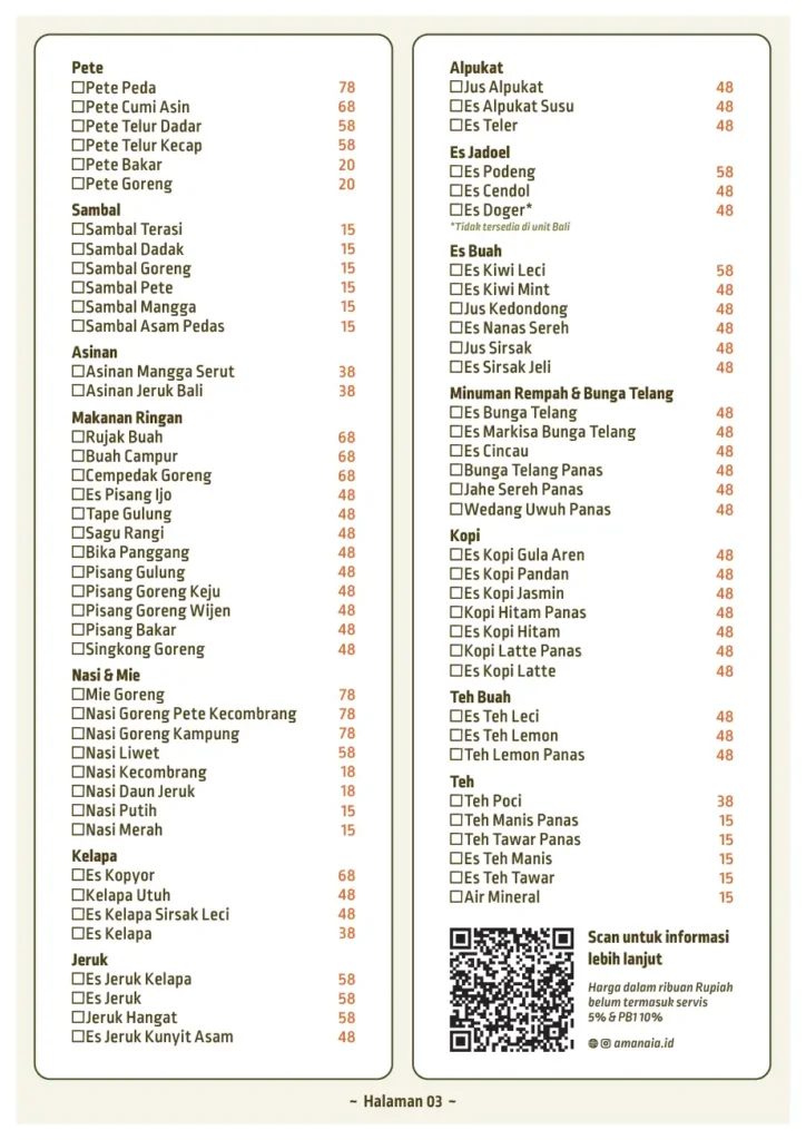 Amanaia daftar menu ramadhan menteng bali satrio 2