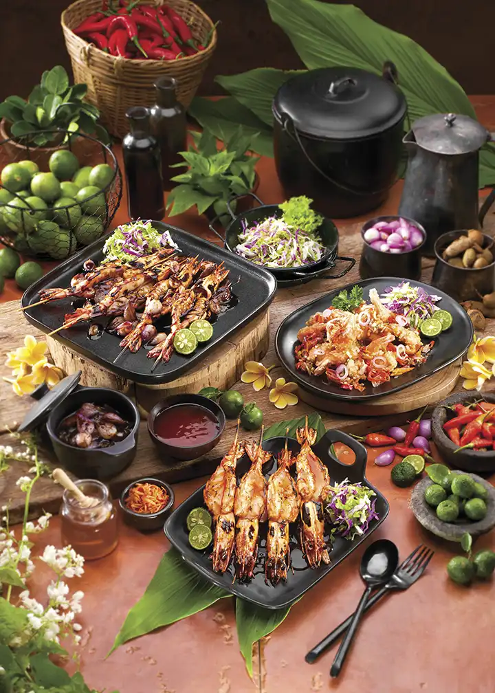 Udang Sambal Matah & Udang Bakar Madu & Udang Bakar Parape - AMANAIA