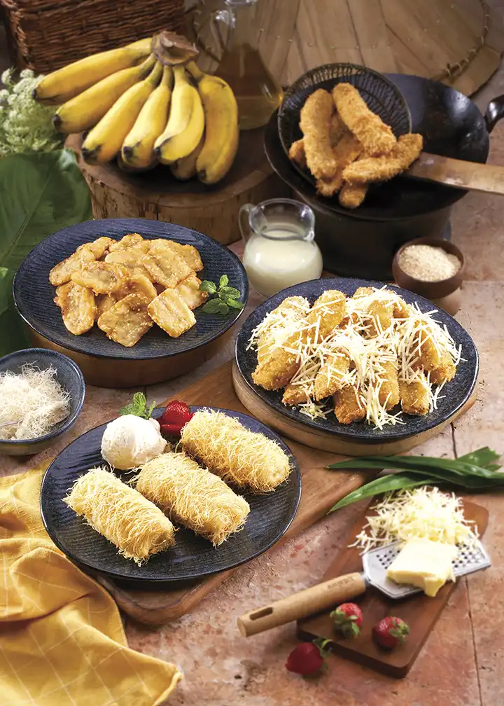 Pisang Serabut & Pisang Goreng Wijen & Pisang Goreng Keju di Amanaia