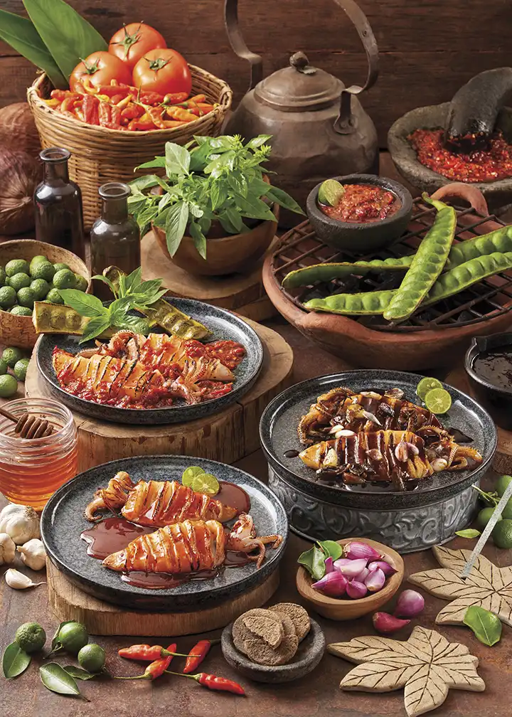 Cumi Bakar Penyet, Cumi Bakar Kecap & Cumi Bakar Parape - AMANAIA