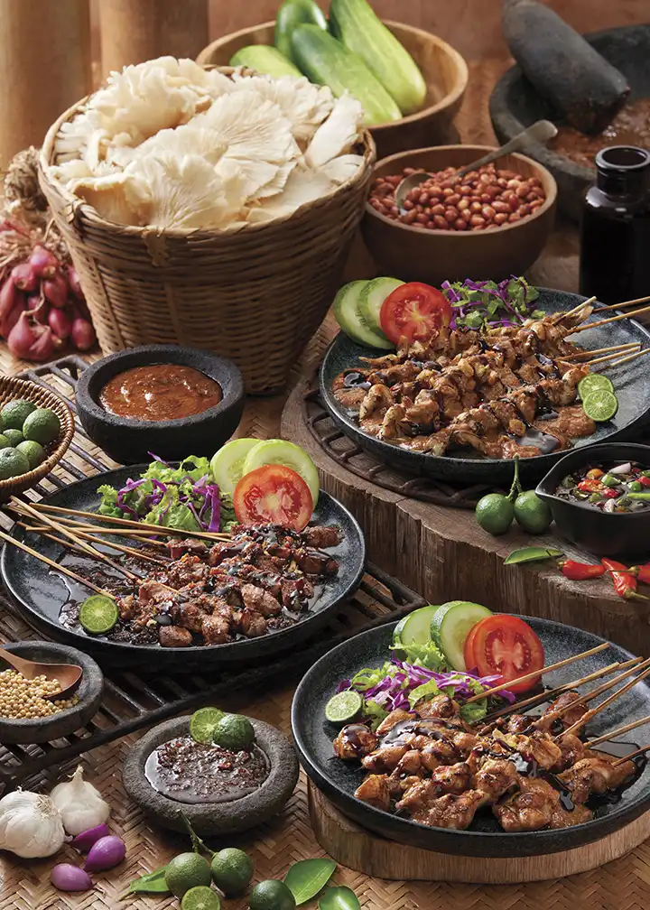 Sate Jamur, Sate Maranggi & Sate Ayam