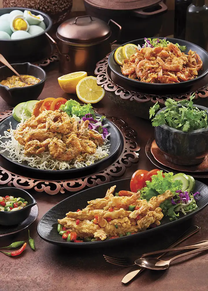 Udang Api Goreng , Udang Telur Asin & Udang Goreng Cabe - AMANAIA